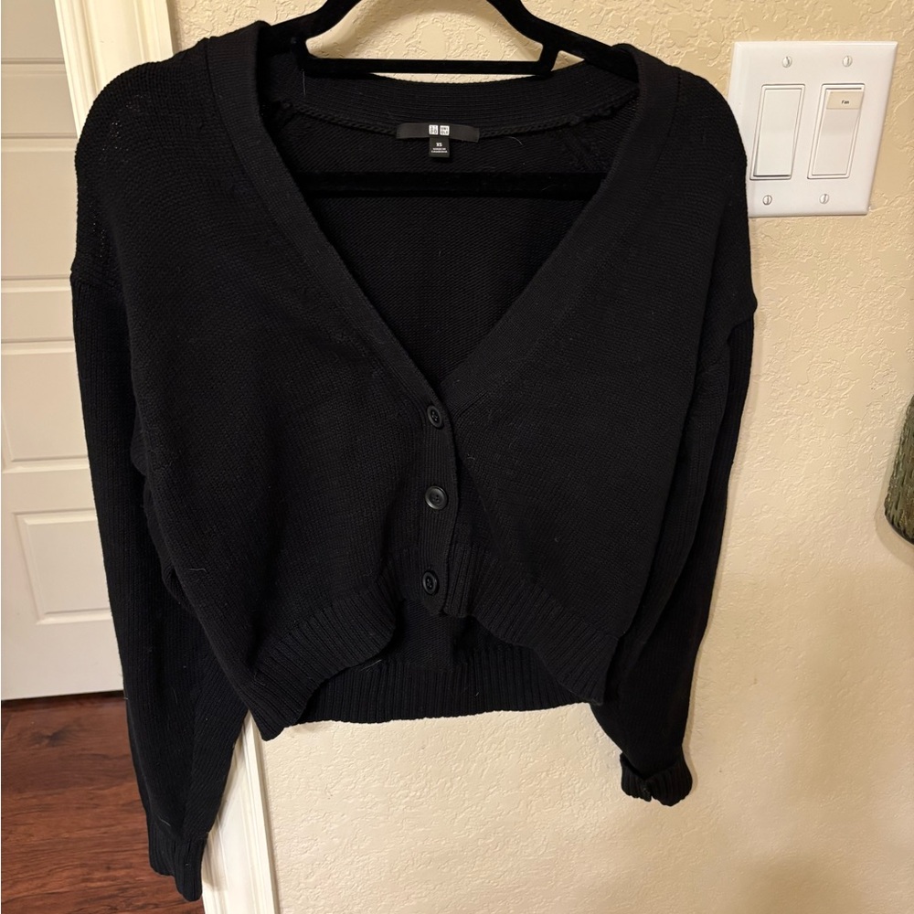 Black cardigan